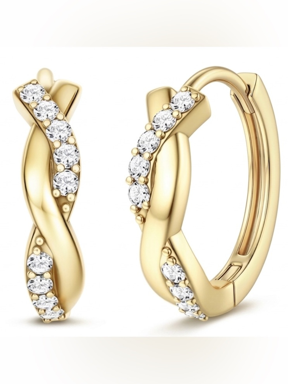⭐️FINAL PRICE#16 Sterling Silver Twist Hoop Earrings